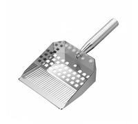 LRXFPIYF Pala para Arena de Gatos Colador Metálico Separador Acero Inoxidable Liviano con Control Cómodo Apta para Arenero de Uso Diario Hogar Refugios de Animales