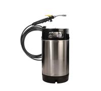 LRXFPIYF Pulverizador Automotriz Depósito Presión Tanque Rociador Bomba Limpiadora con Flujo Potente y Flexible Antienredo de Acero Inoxidable Adecuado para, 9.5L