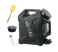 LRXFPIYF Recipiente para Bebidas con Diseño Práctico Bidón de Almacenamiento de Agua Tanque Portátil con Válvula Y Tapa Extraíble Adecuado para Actividades Al, Negro