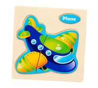 LRXFPIYF Rompecabezas de Madera, Tablero de Rompecabezas, Desarrollo de Habilidades, coordinación Mano-Ojo, Juguete Educativo de Aprendizaje para niños y niñas, Avión