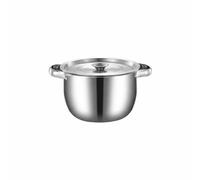 LRXFPIYF Sartén de Aceite de Acero Inoxidable con Malla de Filtrado Práctica Recipiente Multiusos con Tapadera y Doble Asa Adecuada para Cocina Hogar Restaurante, 3L