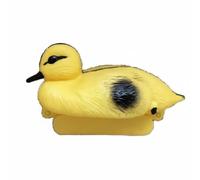 LRXFPIYF Señuelo de Realista Adorno Decorativo para Estanque Textura Original de Plumaje Base Estable Que Movimiento Resistente Conveniente para Jardín y Patio, Patito Amarillo