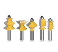 LRXFPIYF Set para Router Carpinteria con Cabezas Recubiertas Amarillo y s Cilindricos para Tallado talles y corativas con Precision para Proyectos Personalizados , style to 1