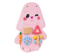 LRXFPIYF Tablero de Actividades de Pared, Juguete Educativo, fácil de Instalar, Ideal para desarrollar coordinación Mano-Ojo. Regalo para niñas y, Conejo