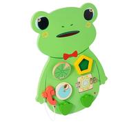 LRXFPIYF Tablero de Actividades de Pared, Juguete Educativo, fácil de Instalar, Ideal para desarrollar coordinación Mano-Ojo. Regalo para niñas y, Rana