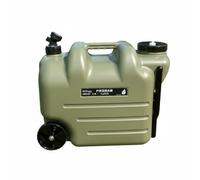 LRXFPIYF Tanque Industrial para Agua Potable Móvil con Ruedas Diseño de PE Fácil de Dispensar Uso para Excursiones Reuniones Familiares Actividades en Patios Traseros, Verde