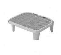 LRXFPIYF Tapete Rectangular para Arenero | Lavable, Ventilado, Alfombra con Patas y para Arenero, Gris, 15CM