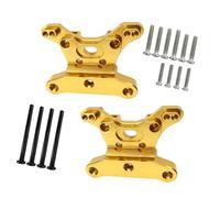 LRXFPIYF Torre de Montaje de Choque para Coche RC 1/16, aleación de Aluminio, fácil de Instalar, reemplaza Directamente Las Piezas Delanteras y traseras del, Oro