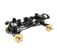 LRXFPIYF Vehículo Industrial Chasis RC 1 24 Bastidor Estructura Transmisión Optimizada con Caja de Dos Velocidades y Cardanes Robustos Amortiguación Fluida, Negro