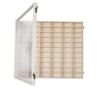 LRXFPIYF Vitrina organizadora para Guardar Modelos de Coches a Escala 1/64, práctica Vitrina para Ahorrar Espacio, Ideal para muñecas, Gafas y hogar, con Tapa