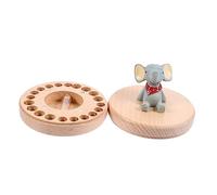 LRXIYODE 1 Juego Caja Conmemorativa De Deciduos Productos Dispensador Auto Contenedor De Para Recien Nacido Pegatinas Chicle Cajón Tapa Limpiador Material De Haya