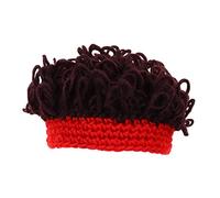 LRXIYODE 1 Pieza casquillo de la peluca Sesión de fotos peluca para Fotografía sombreros Disfraz de Halloween Ropa de cabeza de Halloween sombrero hecho a mano para hilo rojo