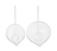 LRXIYODE 1 Set Cuenco de Vidrio para Mezcla Facial con Base Estable Juego de Herramientas para Mascarillas DIY y Cuidado Cutáneo en Salones