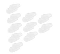 LRXIYODE 10 Pares almohadillas para la nariz Cubrir no- -patinar delineador almohadillas de silicona transparentes gafas nasal transparente gel de sílice