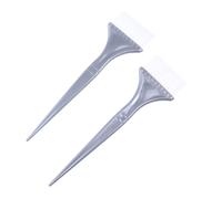 LRXIYODE 10 piezas Cepillos para Teñir Cabello con Cerdas de Nylon Aplicadores para Tinte y Capilar Accesorios de Salón y Doméstico Color Plata
