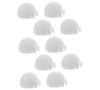 LRXIYODE 10 Piezas Conjunto de Miniaturas de Igloo para Adornos de Decoración de Casa de Hielo Juguetes de Figuras Realistas para y Escritorio