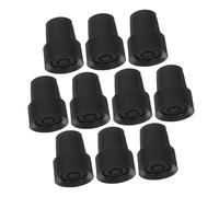 LRXIYODE 10 Piezas Conteras Goma para Bastones Antideslizantes Reforzadas Compatibles con Muletas Y Bastones De Senderismo para Uso Interiores Y Exteriores