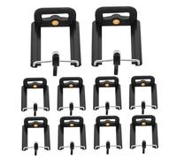 LRXIYODE 10 Piezas Soporte para Teléfono U Clamp de Clip de Selfie Stick y Portátil para y Actividades al Aire Compatible con Accesorios