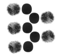 LRXIYODE 10 Protectores de Espuma para Parabrisas de Micrófono, Suaves, Ligeros y Cómodos, Ideales para Grabaciones en Interiores Micrófonos de Solapa