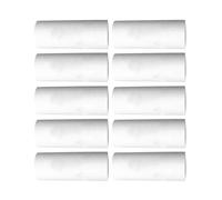 LRXIYODE 10 Tubos de Cartón Kraft Blancos Reutilizables y Reciclables para Dibujos, Pósteres y Pinturas Artísticas, Almacenamiento Seguro y Envío Fácil