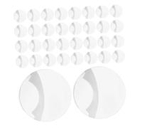 LRXIYODE 100 Piezas Badge Cases Transparente Protección Antirrayaduras para Insignias Redondas Funda Plástica para Exhibición y Almacenaje de Pins de Botón Anime