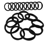 LRXIYODE 100 piezas Gomas Pelo Mujer Elásticas sin Costura Alta Elasticidad Coleteros Básicos Negros Accesorios para Niñas y Adultos