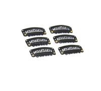 LRXIYODE 100 piezas Unidades Clips para Extensiones de Cabello Forma U Pinzas Resistentes de Hierro para Fijar Pelucas y Gorros Negro Mini y Ligeros para Profesional