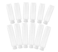 LRXIYODE 12 piezas Botellas de Loción Rellenables para Viaje Cosméticos Portátiles y Dispensador de Maquillaje para Shampoo Gel y Lociones