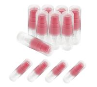 LRXIYODE 12 Piezas Botellas de Viaje Transparentes con Bomba Reutilizables para Loción Cremas y Sérums Contenedores Portátiles de Pet para Cuidado y Artículos de Tocador Cumplen de Equipaje