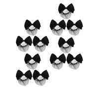 LRXIYODE 12 Piezas Redes Elásticas para Moño con Lazo Clips de Malla para Cabello Cubre Moños Seguros y Ajustables Accesorios Profesionales para Mujeres Bancos Hoteles y Restaurantes