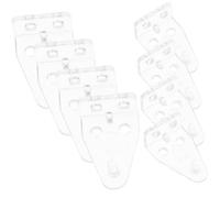 LRXIYODE 12 Piezas Soporte de Fijación de Sujeción Transparentes Accesorios para Cortinas de Minimalista Instalación y Reemplazo de Plásticos
