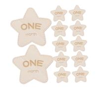 LRXIYODE 12piezas Discos De Mensuales Para Bebés De Diseño Estrella Reversible Accesorios Fotográficos Para Nuevos Padres Tarjetas Conmemorativas De Nueva Vida Para Capturar Momentos
