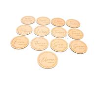 LRXIYODE 13 piezas Tarjetas de Madera para Bebés con Grabado Carteles de Crecimiento y Regalos para Recién Nacidos Accesorios para Fotos de Bebés y Decoración Infantil