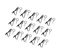 LRXIYODE 15 Piezas Clips Metálicos para Micrófono Lavalier Accesorios Resistentes y Ligeros para Micrófonos de Solapa con Flexible para Conferencias y Entrevistas