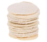 LRXIYODE 18piezas Esponja De Lufa Natural Discos Exfoliantes Para Limpieza Lufa Vegetal Para Desmaquillar Para Hombres y Mujeres Esponja De Para Exfoliación
