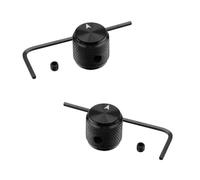 LRXIYODE 2 Juegos de Perillas de Volumen Control de Volumen Fácil de Instalar para Guitarra Eléctrica en Aleación de Zinc Negro Accesorios para Tienda o Uso Personal