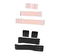 LRXIYODE 2 juegos Extensores de Tirantes Ajustables para Sujetador y Extensores para Peluca Correas Elásticas Duraderas Color y Negro Accesorios Prácticos para Ajuste Cómodo