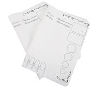 LRXIYODE 2 Pcs Alfombrillas de Silicona para Práctica de Uñas Paleta Desmontable, Superficie Antideslizante y Fácil de Limpiar, Adecuado para Manicura Artística Hogar