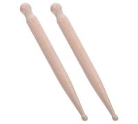 LRXIYODE 2 piezas Bastón Masaje Madera Natural Rodillo Relajante Portátil para Cuello y Hombros Herramienta Manual para Aliviar Fatiga Muscular Casa y Oficina