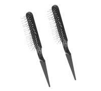 LRXIYODE 2 piezas Cepillo para Peinar Cabello Profesional con Cerdas de Acero para Desenredar Masaje y Estilismo para Peluquería y Extensiones de Cabello