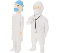 LRXIYODE 2 Piezas Figuritas Médicas Miniatura Figuras Pequeñas para Micro Paisajes y Decoración de Jardines Modelos de Personas Escala para Casas de Muñecas y Dioramas