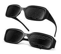 LRXIYODE 2 piezas Gafas Estenopeicas para de Protección Completa Ligeras y Portátiles de y Estrés Visual