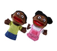 LRXIYODE 2 Piezas Marionetas de Mano Familiares de Peluche Suaves Juguetes Educativos para Cuentos Figuras Decorativas Interactivas para Familias