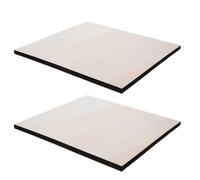 LRXIYODE 2 Piezas Tablero de Pintura y Grano Natural Uniforme Superficie Lijada de Madera de Linden Resistente a Deformaciones para Arte en Aula y Decoración del Hogar