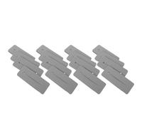 LRXIYODE 20 Piezas Almohadillas Aislantes para Permanente de Cabello, 20 Unidades Reutilizables de Goma Gris, Aislamiento Térmico Avanzado para Salón de Belleza, Estera para Rizado Seguro y