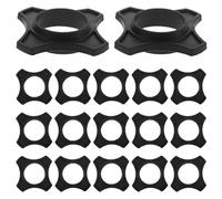 LRXIYODE 20 Piezas Anillos Antideslizantes para Micrófono de Mano Protectores Anticaída y Anti-rodamiento Mangas para Micrófono Ktv Entrevistas y Actuaciones Negro