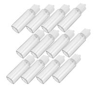 LRXIYODE 20 Piezas Botellas de Viaje Dispensadores Plásticos Rellenable para Loción y Aceite con Bomba Botellas Transparentes Anticorrosión para Cuidado Facial y Corporal