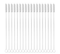 LRXIYODE 20 Piezas Cepillo para Pajitas Reutilizable de Acero Inoxidable Limpiador para Botellas Biberones Termos y Tubos Estrechos Cepillo Duradero y Seguro para Uso Infantil