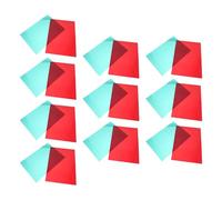 LRXIYODE 20 Piezas Unidades Láminas Plásticas Transparentes PVC Rojo y Verde Filtro Corrección Luz para Enseñanza Ciencia Óptica Educativa