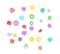 LRXIYODE 2000 piezas Pegatinas Uñas Frutas Decorativas Adhesivos Arcilla DIY Slices Coloridos para Manicura